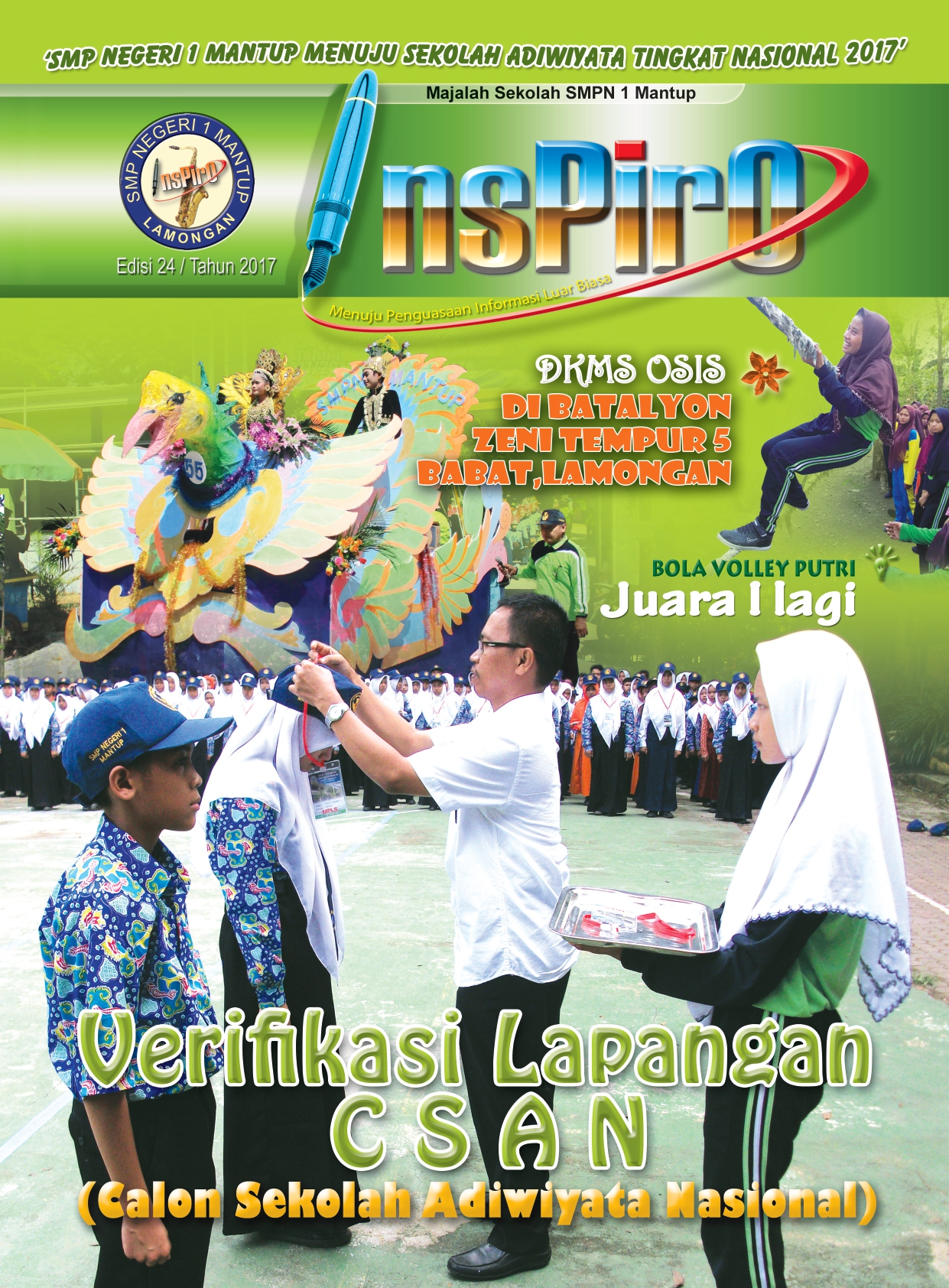 VERIVIKASI LAPANGAN CSAN (CALON SEKOLAH ADIWIYATA NASIONAL)